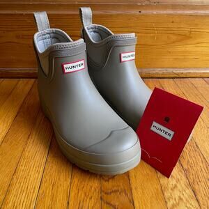 Women's Hunter Play Neoprene Rainboots EUC Medium Natural Size 7M
